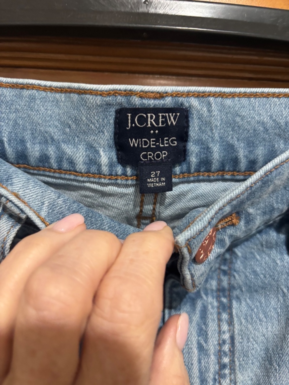 J CREW WIDE LEG CROP JEAN - Picture 4 of 8
